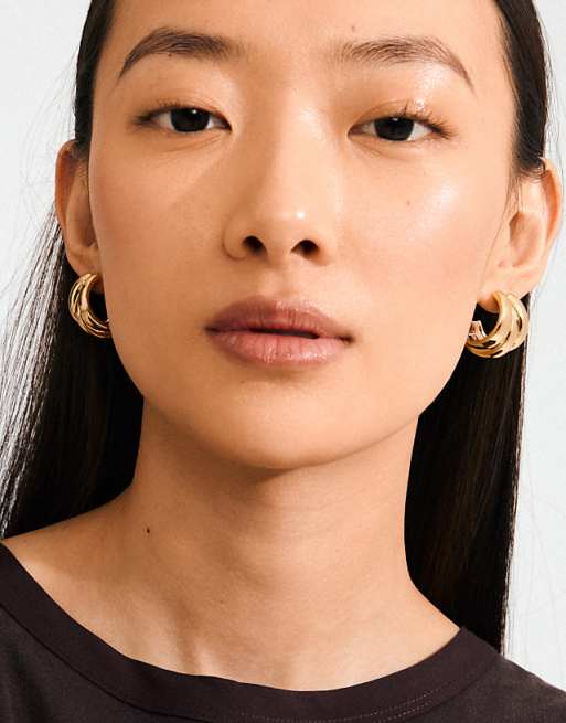 Pilgrim Damia earrings in gold plated