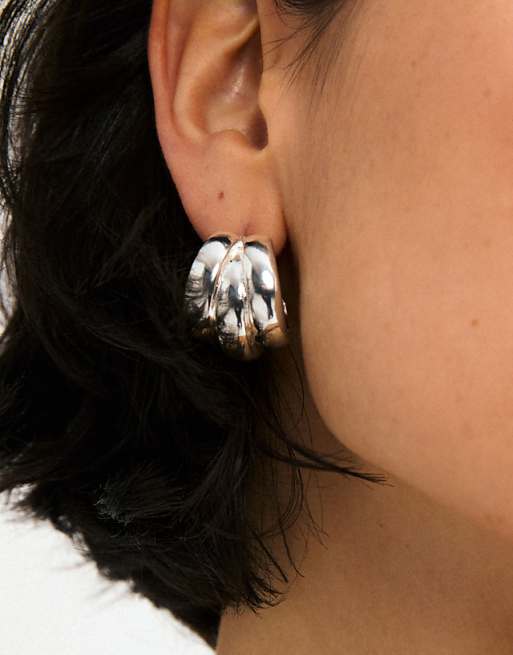 Pilgrim Damia earrings in silver plated