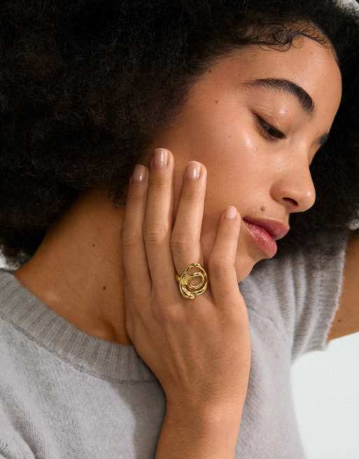 Pilgrim Diego Ring In Gold Plated