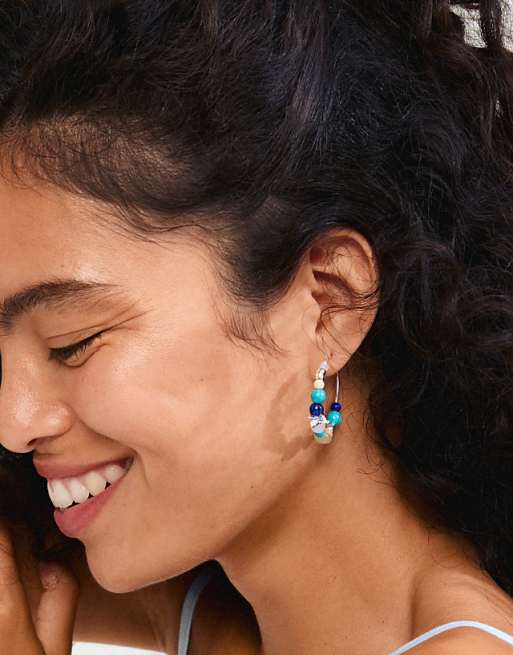 Pilgrim Dream hoops in silver plated