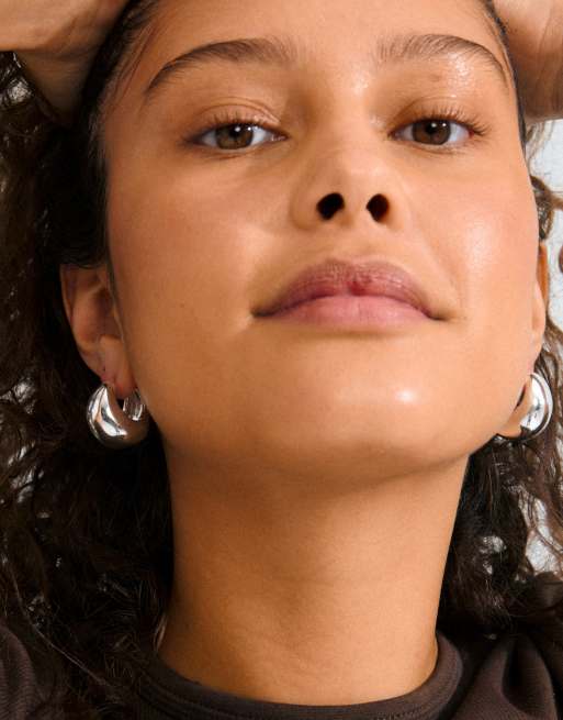 Pilgrim Free Hoops In Silver Plated
