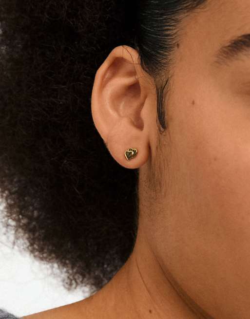 Pilgrim Halo gift set earrings 3in1 set in gold plated