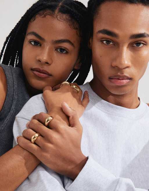 Pilgrim Harrison Rings 2in1 Set In Gold Plated