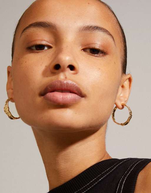 Pilgrim Julita Hoop Earrings In Gold Plated