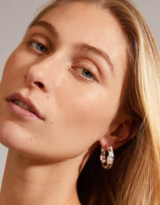Pilgrim Julita Hoop Earrings In Silver Plated