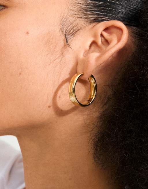 Pilgrim Kayden Hoops In Gold Plated