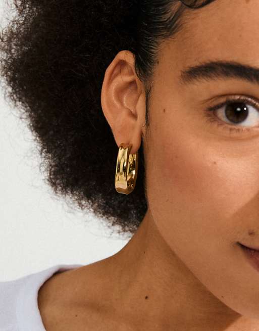 Pilgrim Kayden hoops in gold plated