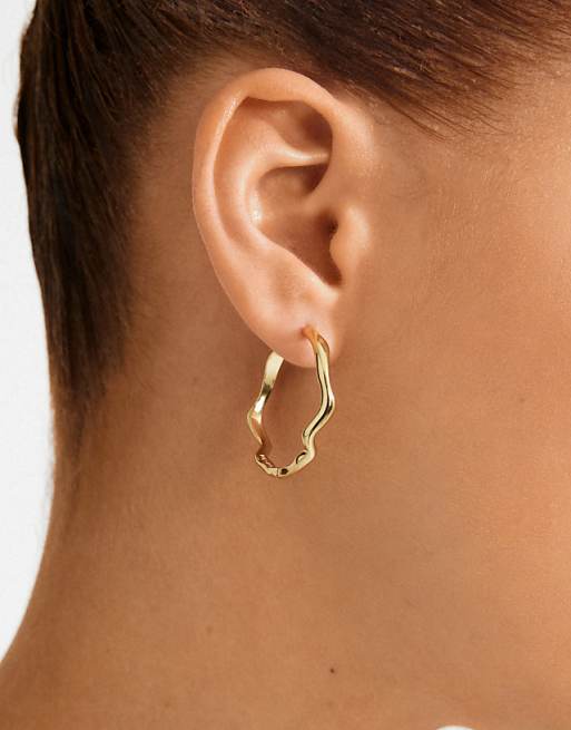 Pilgrim Larkin earrings in gold plated