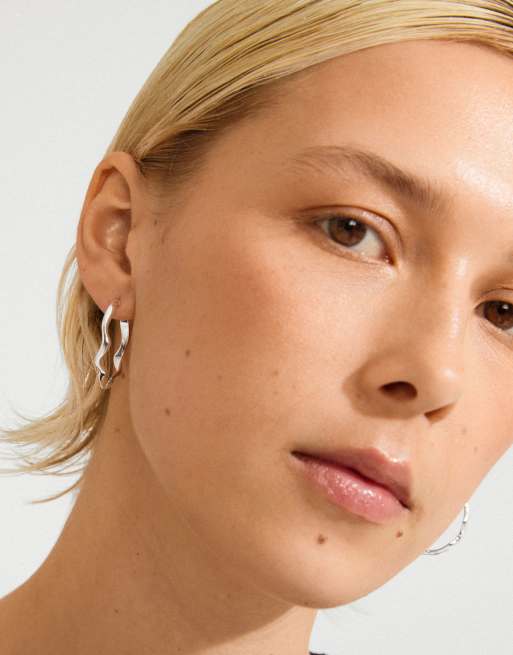 Pilgrim Larkin Earrings In Silver Plated