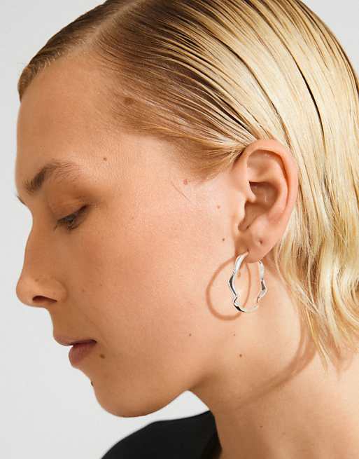 Pilgrim Larkin earrings in silver plated