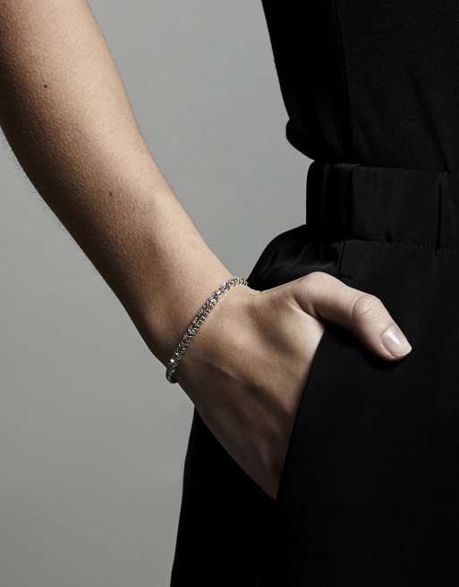 Pilgrim Lucia Crystal Bracelet In Silver Plated