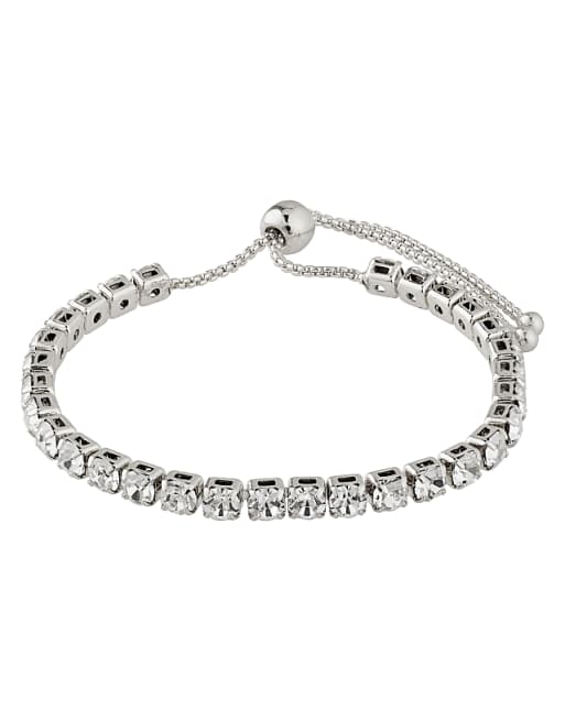 Pilgrim Lucia crystal bracelet in silver plated