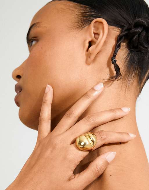 Pilgrim Maddix ring in gold plated