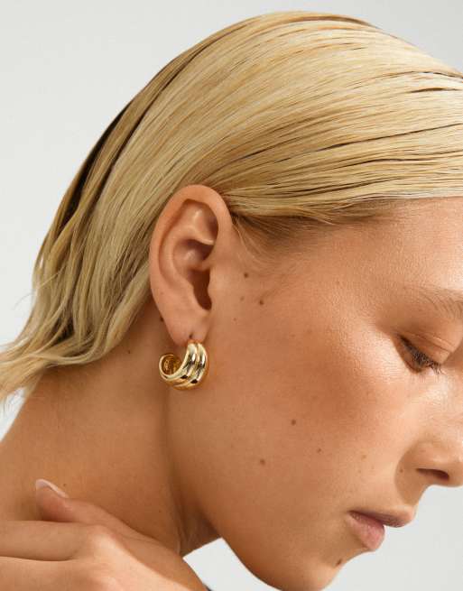Pilgrim Miko Earrings In Gold Plated