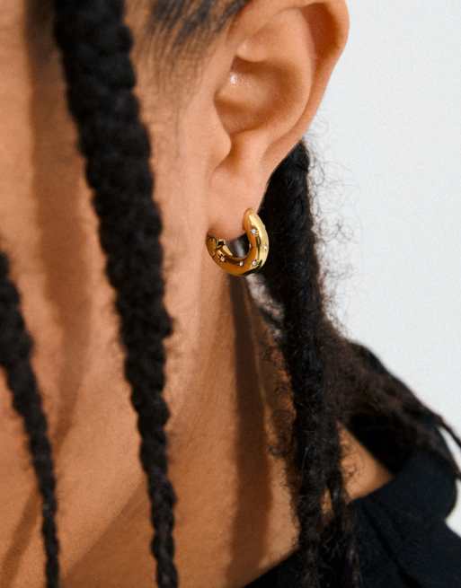 Pilgrim Nevaeh Hoops In Gold Plated