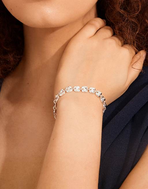 Pilgrim Sense bracelet in silver plated