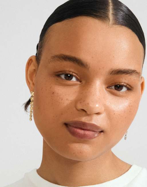 Pilgrim Sense Earrings In Gold Plated