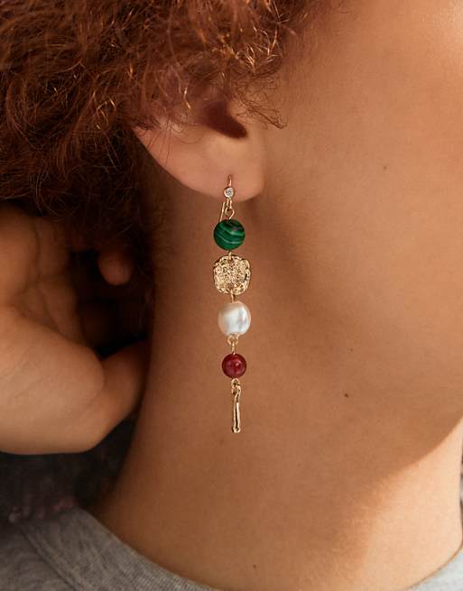 Pilgrim Sense earrings in gold plated