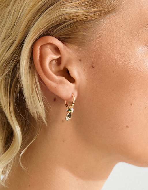 Pilgrim Sense earrings in gold plated
