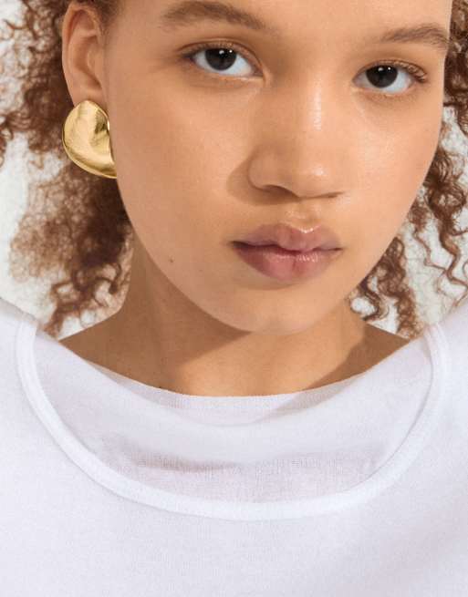 Pilgrim Sparkle Earrings In Gold Plated
