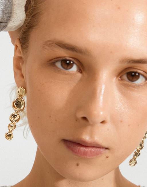 Pilgrim Sparkle Earrings In Gold Plated