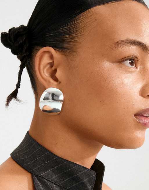 Pilgrim Sparkle Earrings In Silver Plated