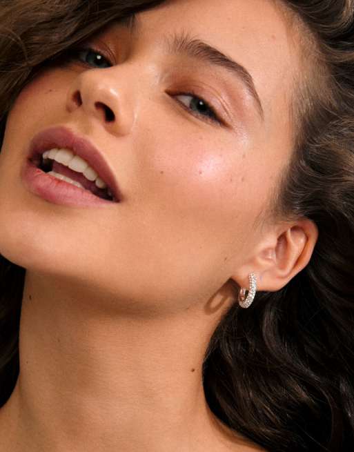 Pilgrim Tatum Medium Hoops In Silver Plated