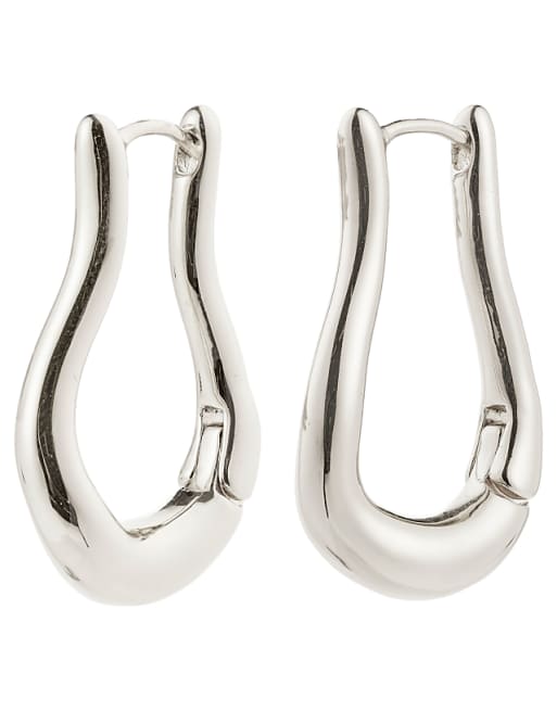 Pilgrim Unfold hoops in silver plated
