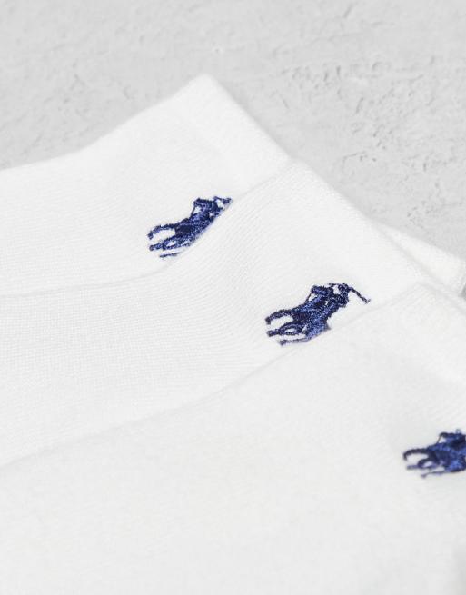 Polo Ralph Lauren 3 Pack No Show Socks In White