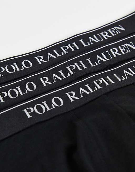 Polo Ralph Lauren 3 Pack Trunks In Black