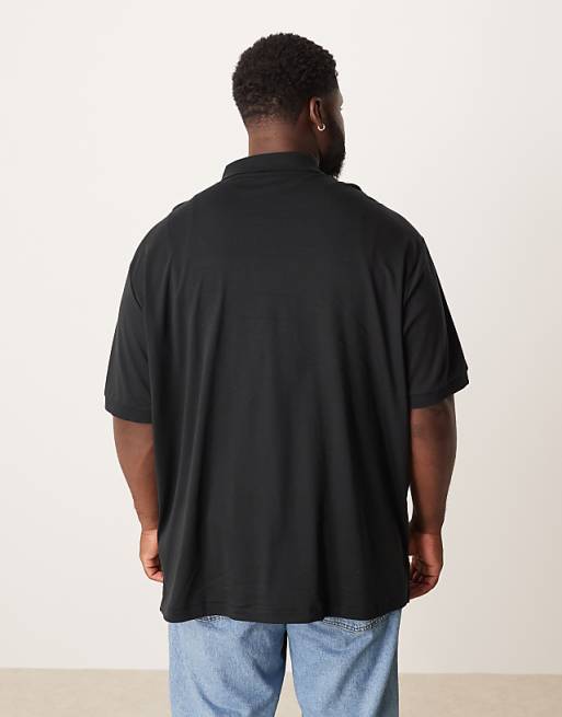 Polo Ralph Lauren Big & Tall Icon Logo Pima Cotton Polo In Black