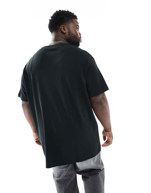 Polo Ralph Lauren Big & Tall Icon Logo Pima Cotton T-shirt Classic Fit In Black