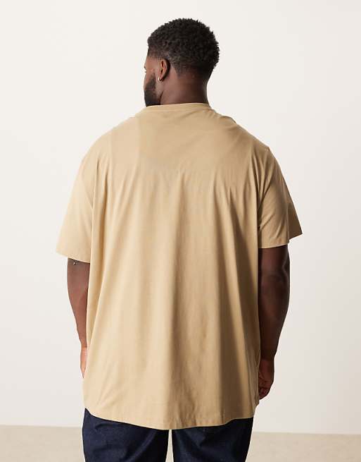 Polo Ralph Lauren Big & Tall Icon Logo T-shirt In Beige