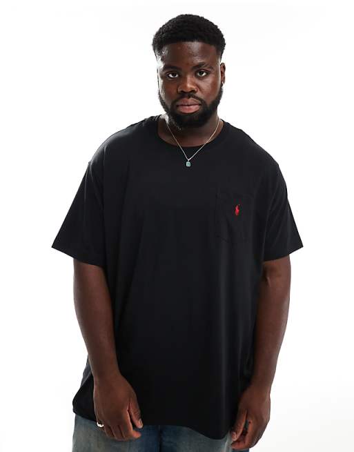 Polo Ralph Lauren Big & Tall icon logo t-shirt in black
