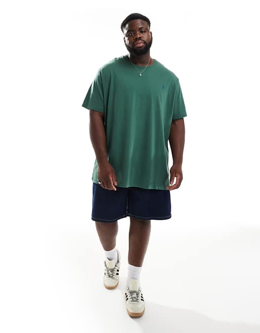 Polo Ralph Lauren Big & Tall Icon Logo T-shirt In Drk Green