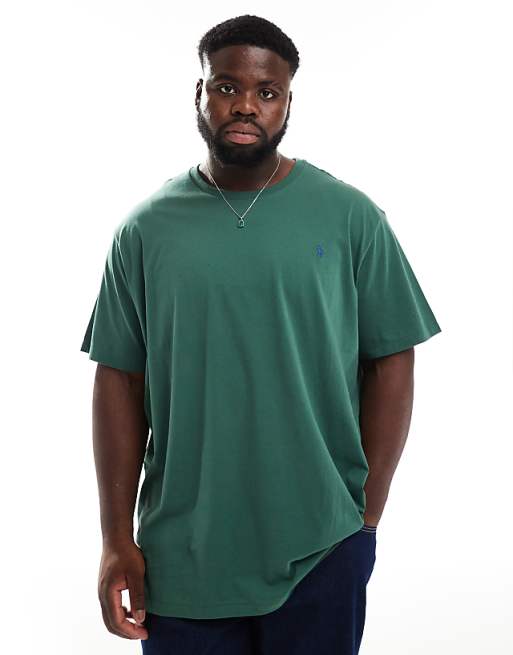 Polo Ralph Lauren Big & Tall icon logo t-shirt in drk green