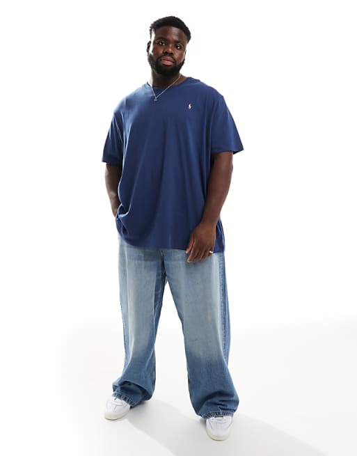 Polo Ralph Lauren Big & Tall Icon Logo T-shirt In Navy