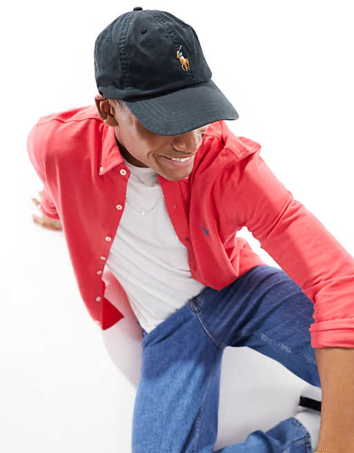 Polo Ralph Lauren Cap With Logo In Black