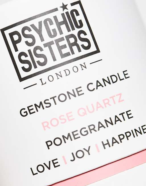 Psychic Sisters X ASOS Exclusive Rose Quartz Gemstone Candle 100g