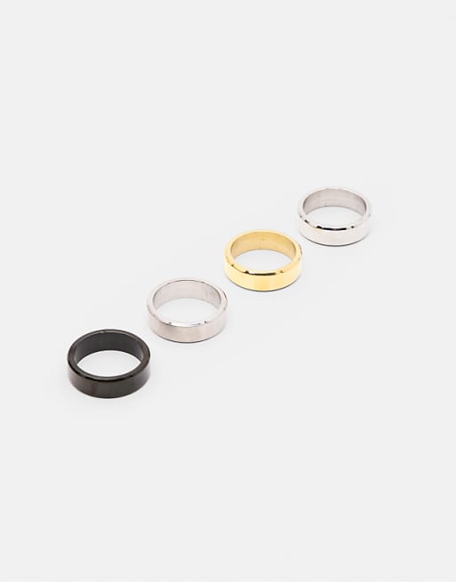 Pull&Bear Basic Rings In Others
