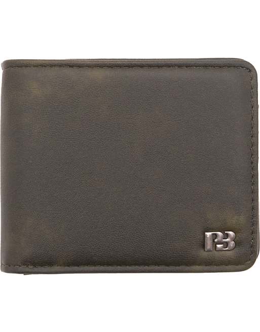 Pull&Bear effect wallet in green