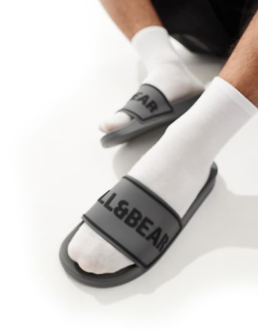 Pull&Bear Slider In Grey