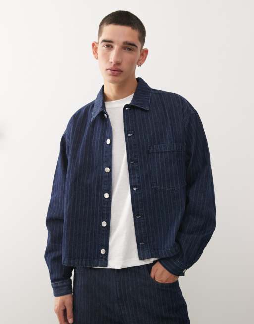 Reclaimed Vintage Co-ord In Blue Pinstripe