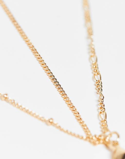 Reclaimed Vintage Inspired Constellation Star Multirow Necklace