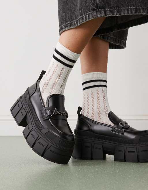 Reclaimed Vintage Lace Ankle Sock With Sporty Stripe In White