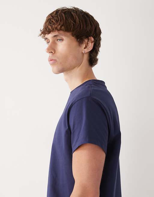 Reclaimed Vintage Slim Cropped Boxy In Navy