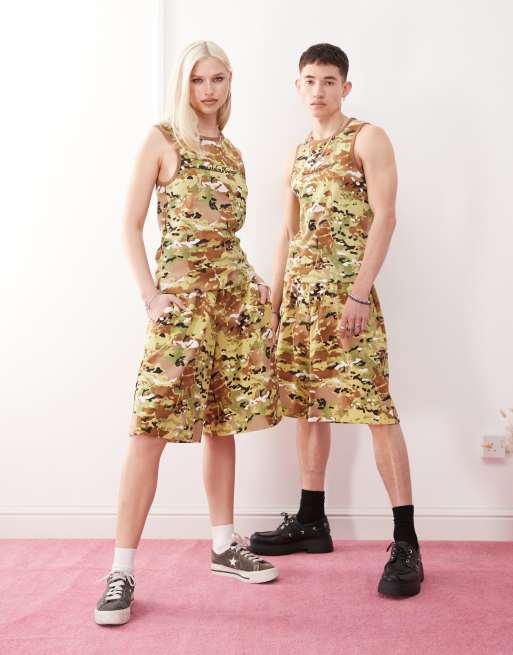 Reclaimed Vintage Unisex Camo Print Co-ord