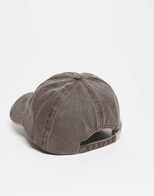 Reclaimed Vintage Unisex Logo Cap In Washed Brown