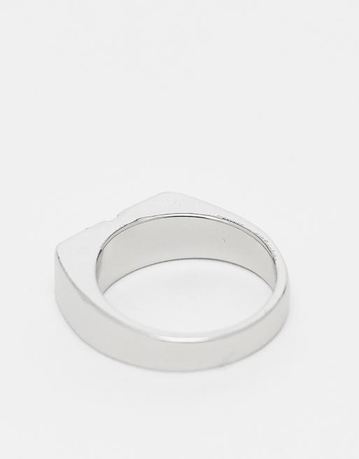 Reclaimed Vintage Unisex Wrap Ring In Silver