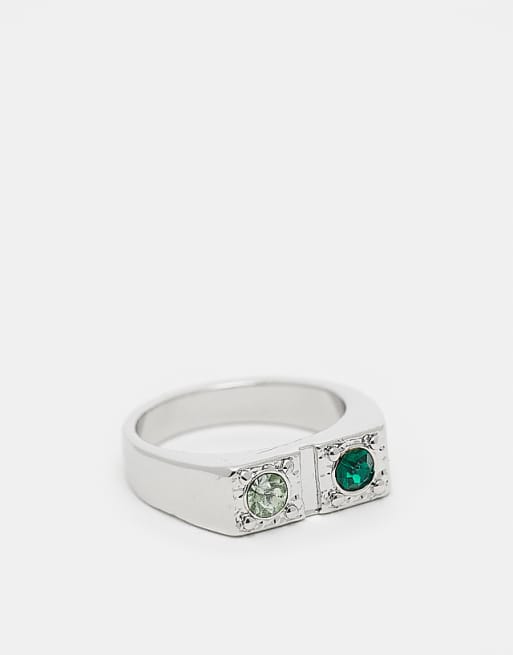 Reclaimed Vintage unisex wrap ring in silver